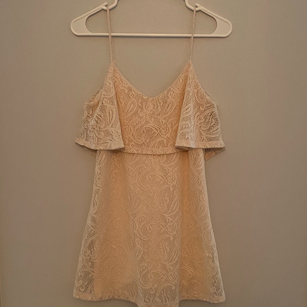 cream dress